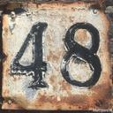 Afbeelding van het getal achtenveertig (48)