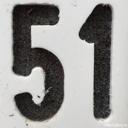 Afbeelding van het getal eenenvijftig (51)
