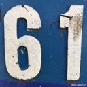 Afbeelding van het getal eenenzestig (61)