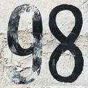 Afbeelding van het getal achtennegentig (98)