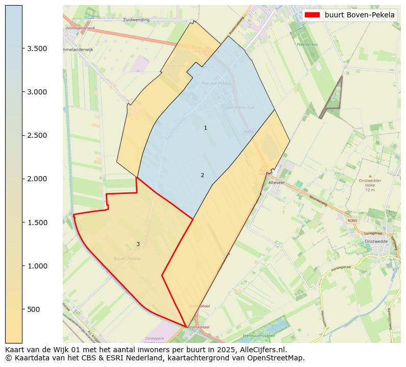 Afbeelding van de buurt Boven-Pekela op de kaart.