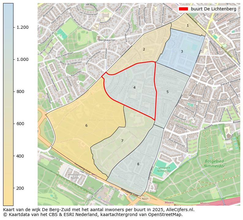 Afbeelding van de buurt De Lichtenberg op de kaart.