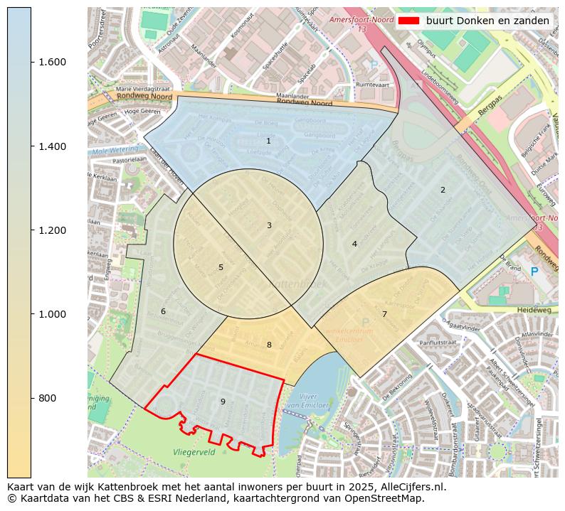Afbeelding van de buurt Donken en zanden op de kaart.