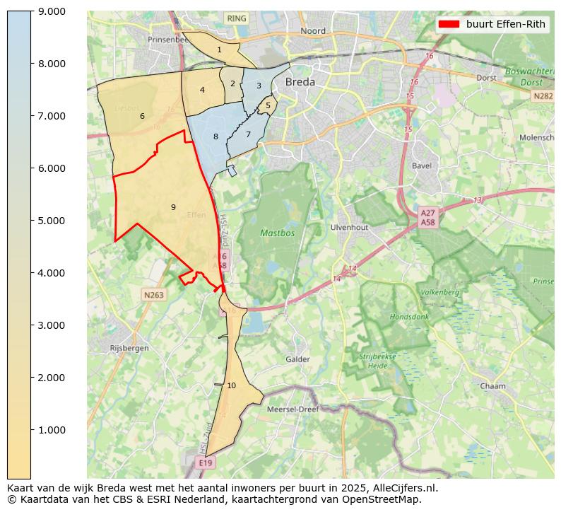 Afbeelding van de buurt Effen-Rith op de kaart.