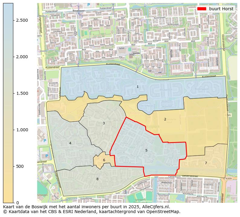 Afbeelding van de buurt Horst op de kaart.