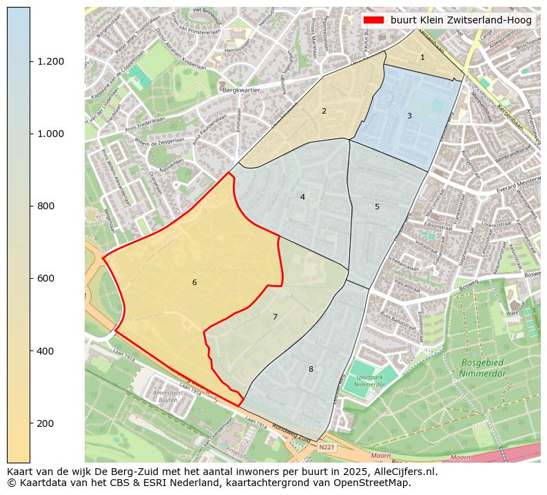 Afbeelding van de buurt Klein Zwitserland-Hoog op de kaart.