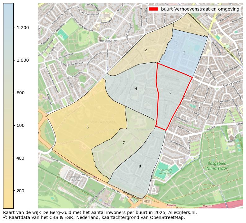 Afbeelding van de buurt Verhoevenstraat en omgeving op de kaart.