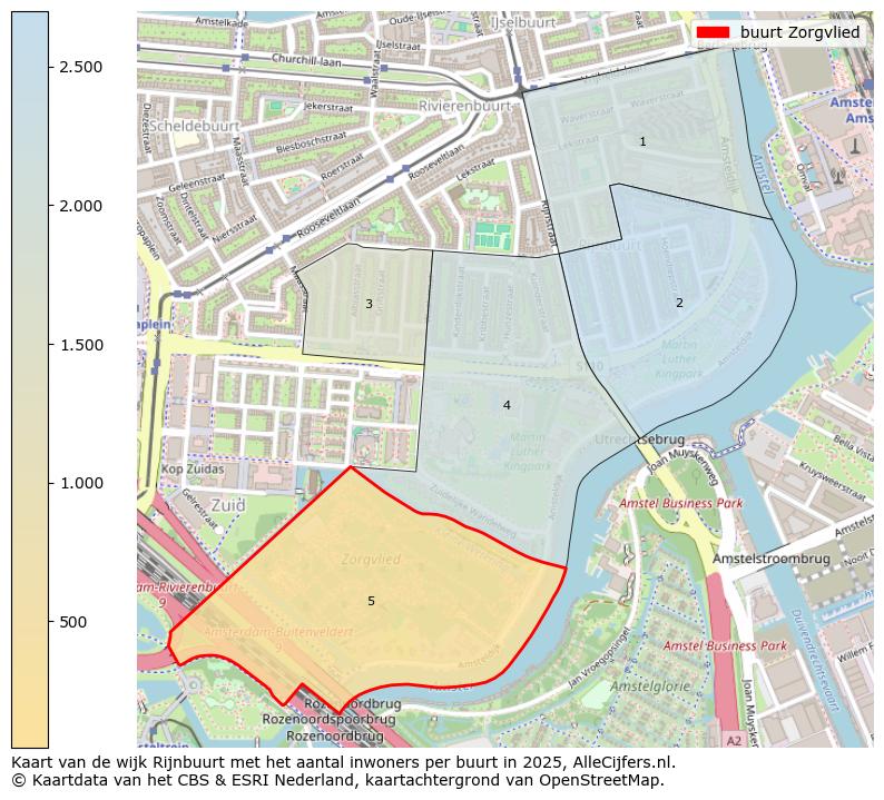 Afbeelding van de buurt Zorgvlied op de kaart.