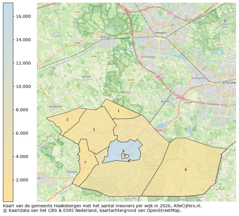 Afbeelding van de gemeente Haaksbergen op de kaart.