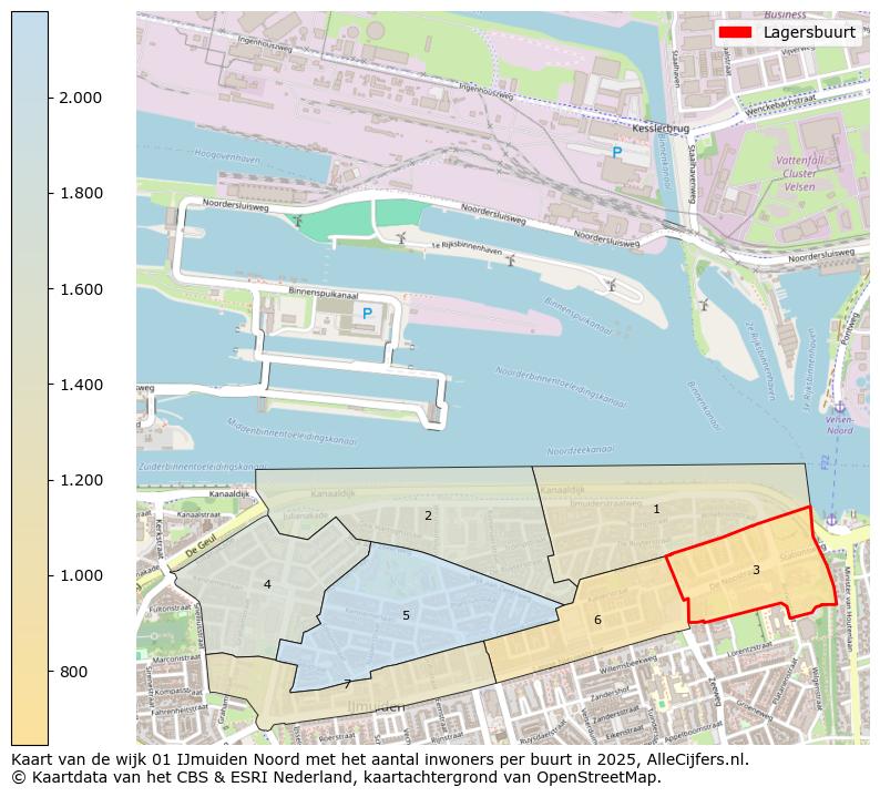 Afbeelding van de Lagersbuurt op de kaart.