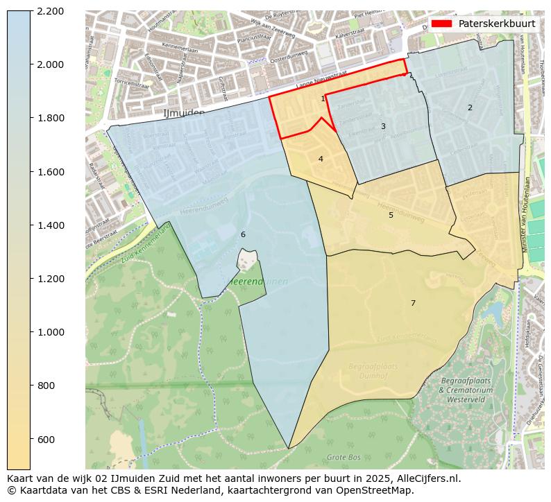 Afbeelding van de Paterskerkbuurt op de kaart.
