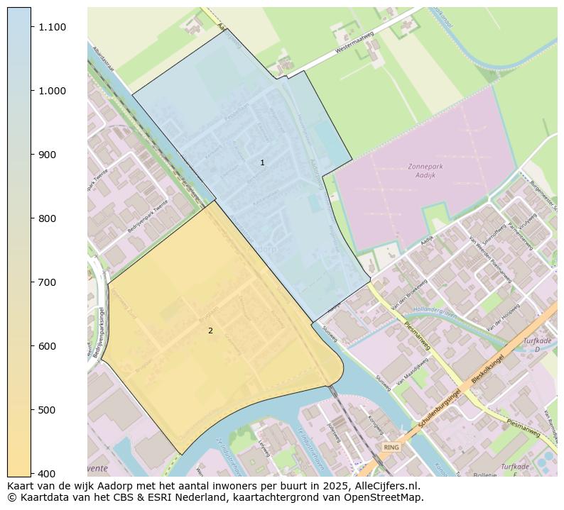 Afbeelding van de wijk Aadorp op de kaart.