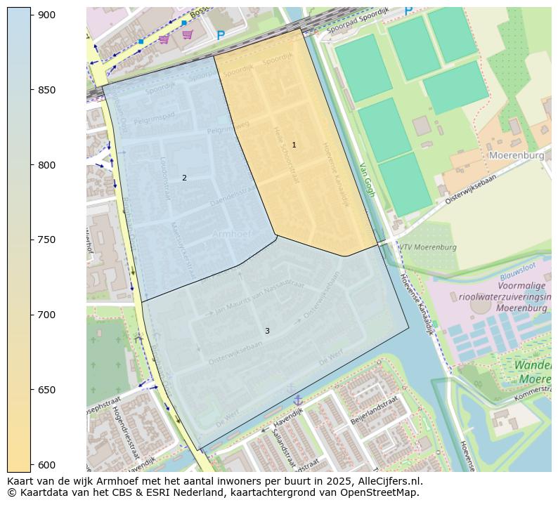 Afbeelding van de wijk Armhoef op de kaart.