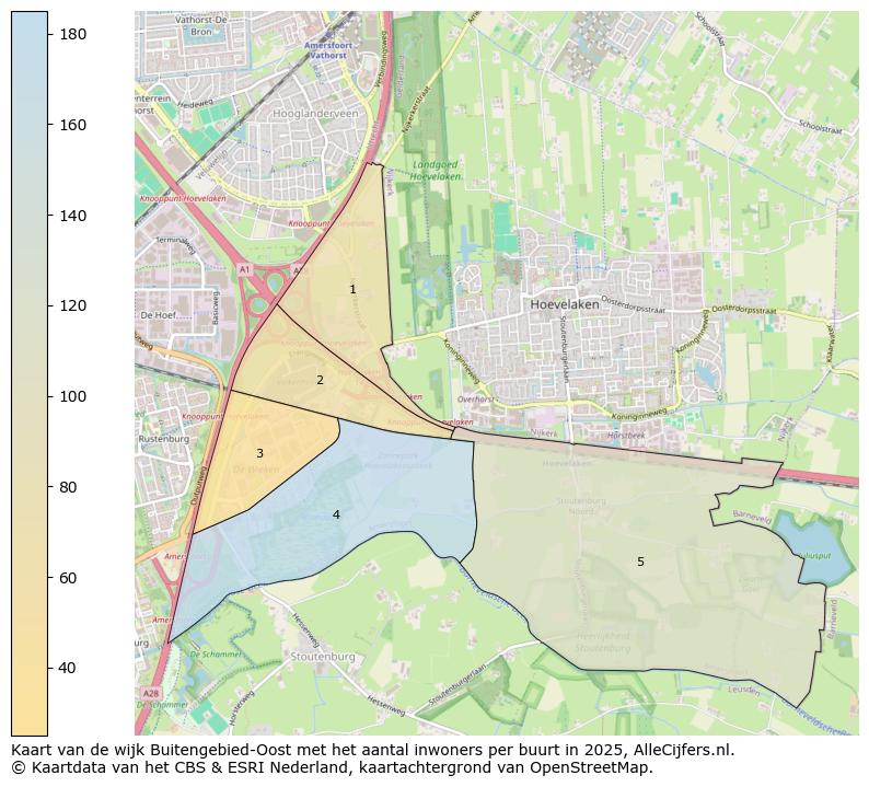 Afbeelding van de wijk Buitengebied-Oost op de kaart.