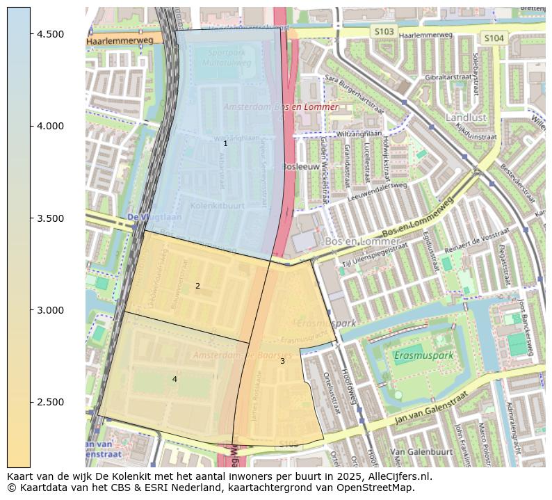 Afbeelding van de wijk De Kolenkit op de kaart.