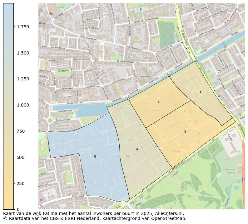 Afbeelding van de wijk Fatima op de kaart.