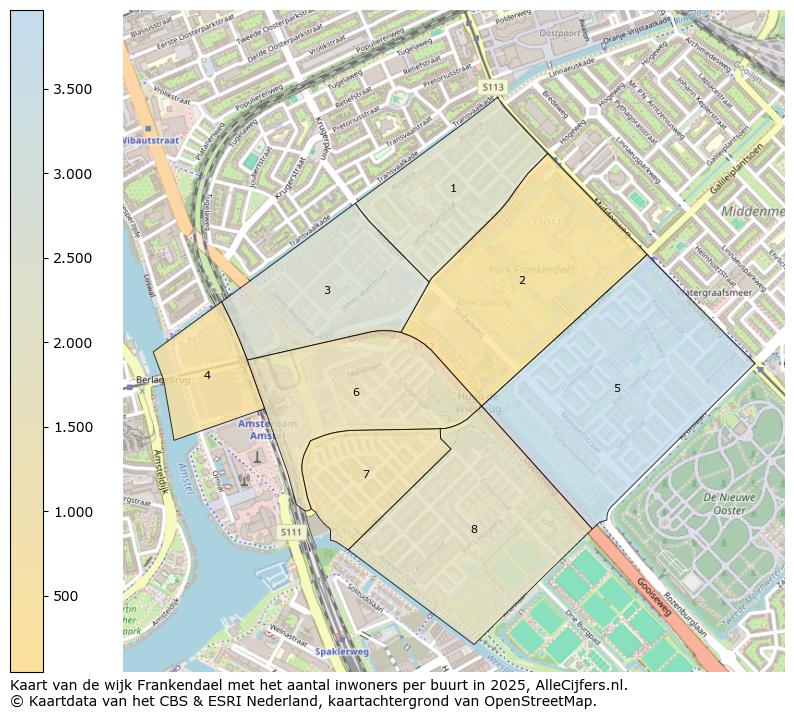 Afbeelding van de wijk Frankendael op de kaart.