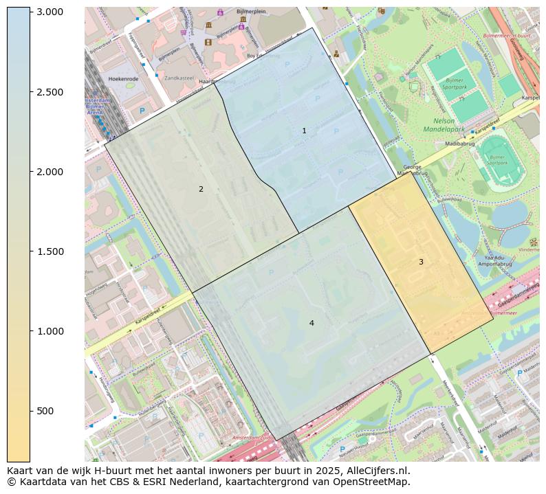 Afbeelding van de wijk H-buurt op de kaart.