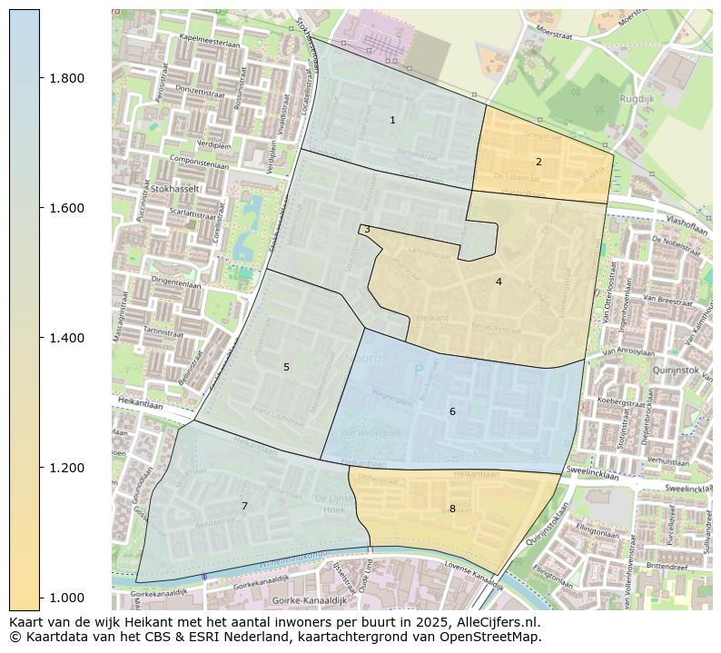 Afbeelding van de wijk Heikant op de kaart.