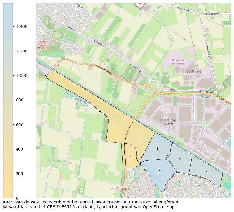 Afbeelding van de wijk Leeuwerik op de kaart.