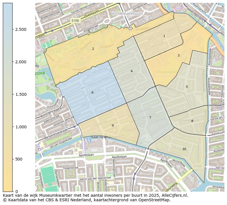 Afbeelding van de wijk Museumkwartier op de kaart.